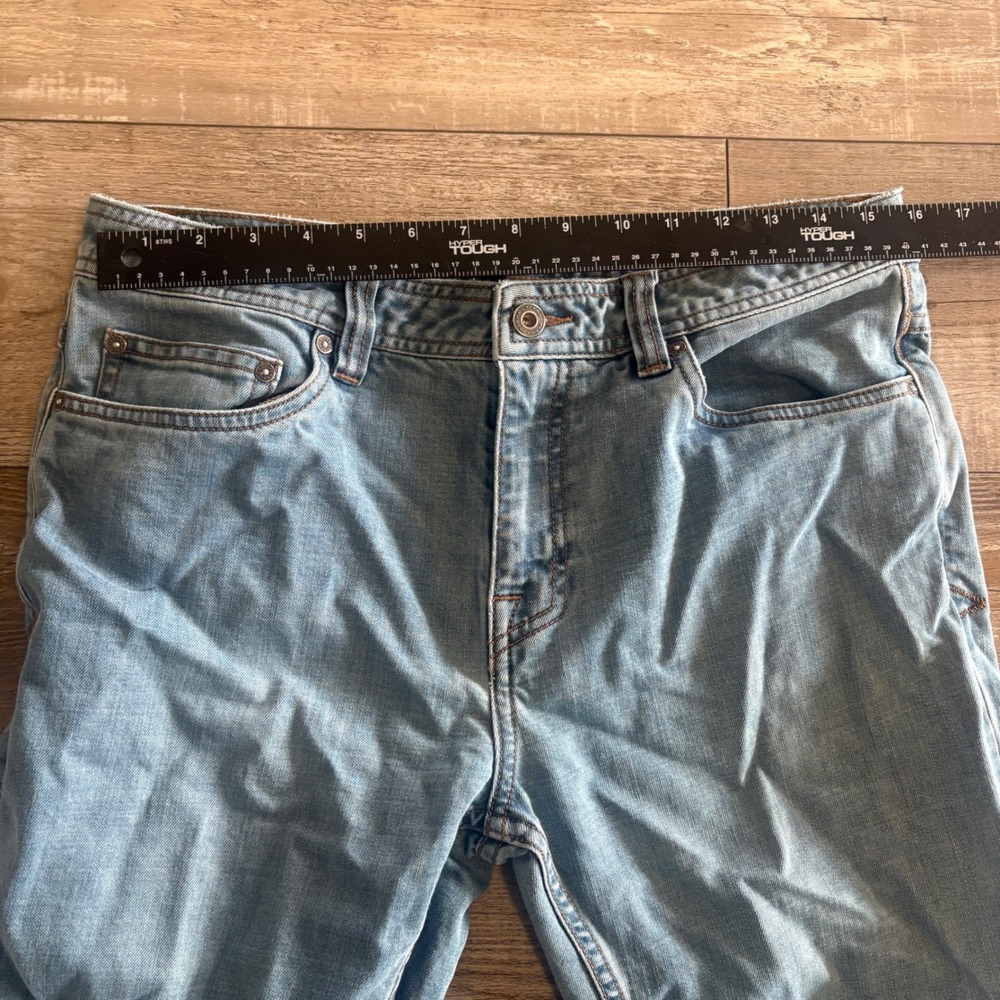 Prana Jeans Mens 33x32 (fits 33x31) Blue Slim Fit Organic Cotton Stretch Denim - Picture 4 of 8